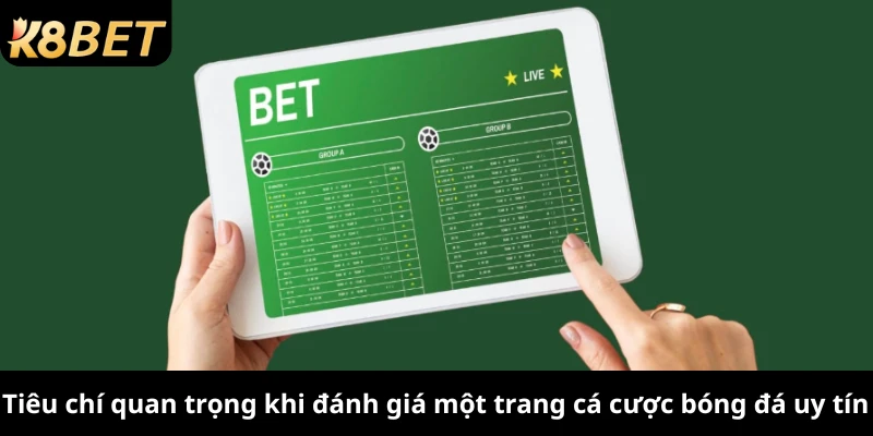 Tiêu chí quan trọng khi đánh giá một trang cá cược bóng đá uy tín
